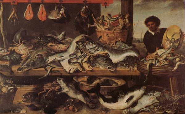 Frans Snyders Fish Stall oil painting picture